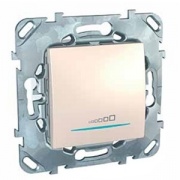 Диммер  нажимной универсальный 350W SE Unica, бежевый