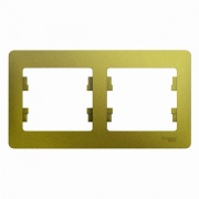 Рамка Glossa 2-постовая , горизонтальная, фисташковый