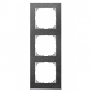 Рамка 3-ая M-Pure Decor Сланец/Цвет алюминия