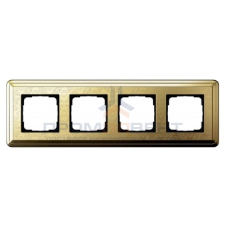 Рамка 4-ая Gira ClassiX Art Латунь/Латунь