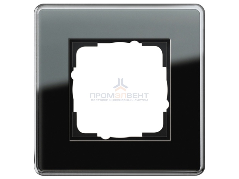 Рамка 1-ая Gira Esprit Glass C Черное стекло