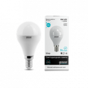 Лампа Gauss LED Elementary Globe 6W E14 4100K 1/10/50