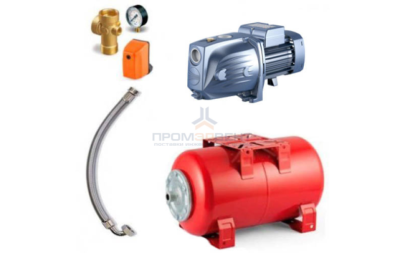 Насосная станция Pedrollo HYDROFRESH JSWm 2B-24 CL - 0,90кВт (Qmax 70 л/мин, 1x230В, с/х)