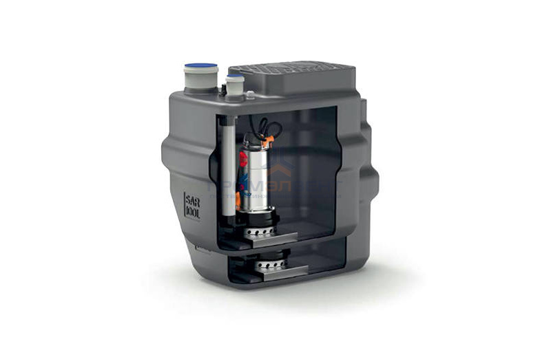 Установка канализационная Pedrollo SAR 100-TOP MULTI 3 - 0,55кВт (Qmax 120л/мин,Hmax 32м,кабель 10м)