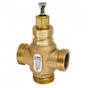 Клапан регулирующий трёхходовой ESBE VLE132 - DN25 (1" 1/2" НР/НР/НР, PN 16, Kvs 10, Tmax. 150°C, бронза)