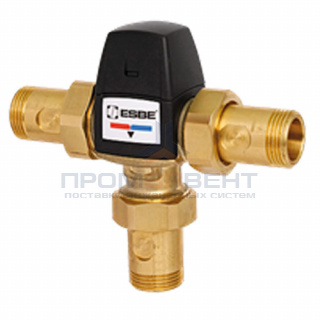 Клапан термостатический смесительный ESBE VTA552 - 1" (НР, t20-43°C, с переходниками 3/4")
