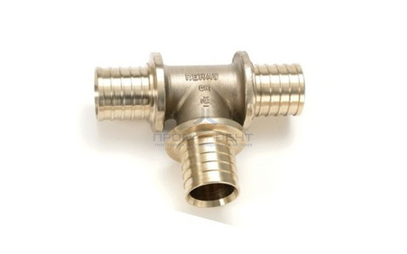 Тройник REHAU - 25 (латунь, для труб из сшитого полиэтилена RAUTHERM S)