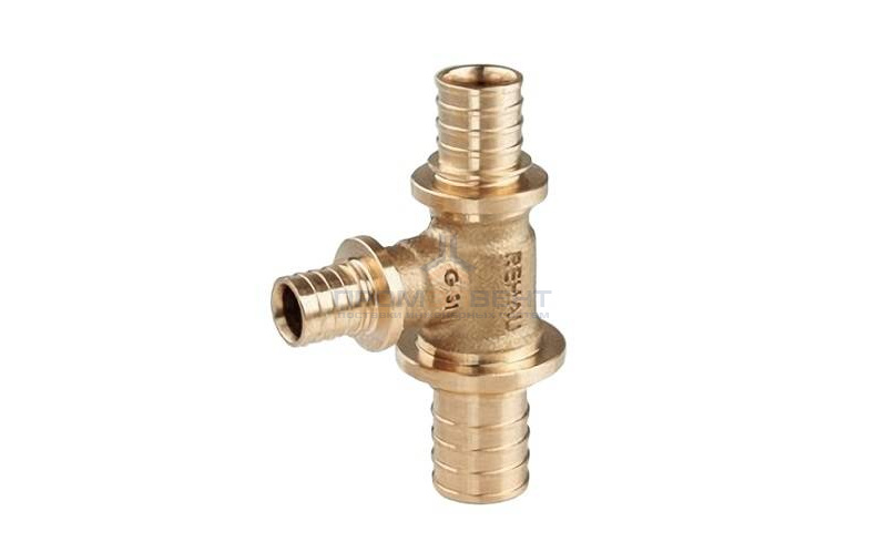 Тройник переходной REHAU PLATINUM - 32 x 20 x 32 (бронза, для труб из сшитого полиэтилена RAUTITAN)