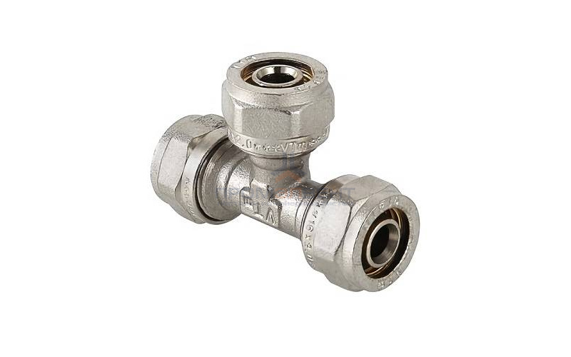 Тройник переходной VALTEC VTm.331 - 32 x 16 x 32 (винтовой, для металлопластиковых труб)