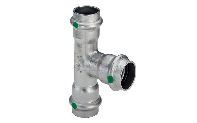 Тройник переходной Viega Sanpress Inox 2318 - 42 x 35 x 42 (нержавеющая сталь)