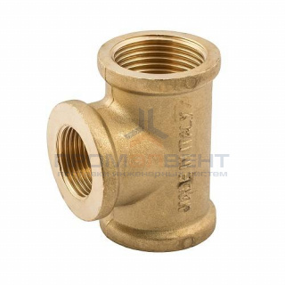 Тройник с внутренней резьбой переходной ELSEN METALIT EBF03 - 1" x 1/2" x 1" (латунь без покрытия)