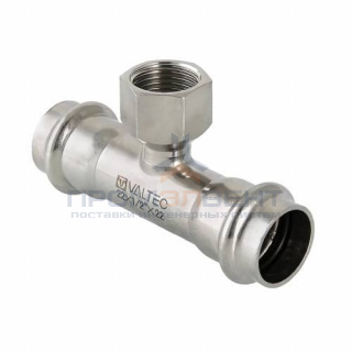 Тройник с переходом на внутреннюю резьбу VALTEC VTi.932 - 18 x 3/4" (пресс, для труб из нерж.стали)