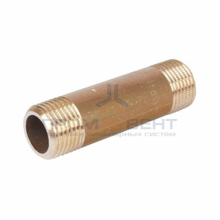Удлинитель резьбовой STOUT - 1"1/2 длина 180 мм (НР/НР, латунь без покрытия)