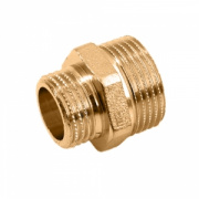 Ниппель латунный резьбовой переходной STOUT - 1"1/2 x 1"1/4