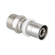 Переход на наружную резьбу VALTEC VTm.201 - 20 x 3/4" (прессовой, для металлопластиковых труб)