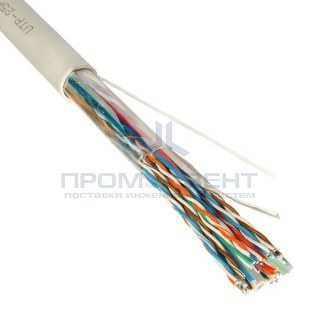 Магистральный кабель UTP 25PR 24AWG 25х2х0.52 cat 5e витая пара (бухта 305м)