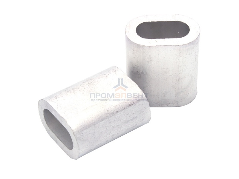 Зажим алюминиевый 5мм DIN3093 для троса