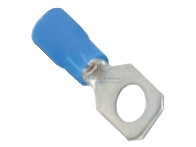 Наконечник с отверстием под винт и изолир.фланцем 1,5-2,5 кв.мм 10,2 мм (50шт) синий (НКИ)