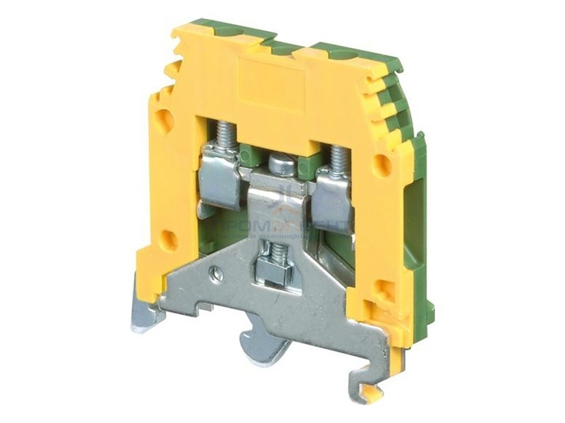 Клеммник ABB MA2,5/5.P на DIN-рейку 2,5мм.кв. желто-зеленый